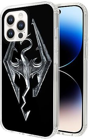 EWINRU Phone Case Skyrim Compatible for Phone 14 15 13 12 11 Pro Max Se 2020 Xr Xs/X 6/7/8/6s Mini Case Clear