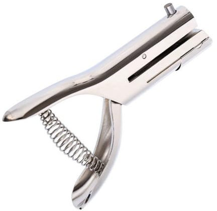 Lochzange Einzelloch Locher, 3mm Lochgröße Einfachlocher, Hochleistungslocher Schreibtischzubehör für Ordner Etiketten Kunststoff Pappe