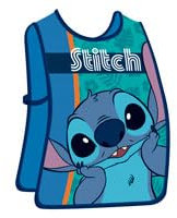 ARDITEX Tablier sans Manches Stitch 40x33 cm – Taille Unique 2-4 Ans – PVC avec élastiques latéraux – Parfait pour Les activités manuelles et Scolaires