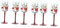 ABOOFAN Weihnachtsglas 6 Stk Weihnachtliche Kristallgläser Weihnachtsbecher Cocktailgläser Weihnachtsweingläser Trinkbecher Becher Mit Stiel Kelchbecher Trinken Hochzeit Weingläser Rotwein Kelch Glas
