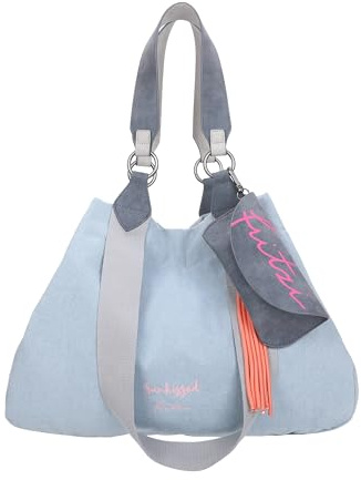 Fritzi aus Preussen Izzy Medium Limited Washed Denim Shopper Washed Blue