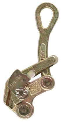 Ieron Steel Rope Jaw Puller 1T Pulling Load Cable Grip Cable Tensioner Steel Cable Puller Tool for Wire Rope Construction with Anti Piece Device