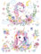 Joeyan Unicorn Rub On Transfers for Furniture and Crafts, 2 Large Design Sheets 43 x 30 CM, DIY Home Decal on Wood Glass Metal Canvas Porcelain Paper Plastic, Little Angel