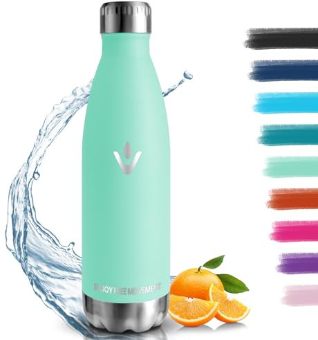 Borraccia Termica, 18/8 Acciaio Inox Bottiglia Termica - 750ML - Senza BPA Borraccia Palestra, Isolato Sottovuoto, Borracce Termiche, Antigoccia, Bottiglia Acqua Termos per Scuola, Ufficio, Campeggio