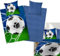Gohytal Fußball Bettwäsche 135x200 Jungen, Fussball-Motiv Bettwäsche Set Junge, Jungen, Jungs, Teenies, Jugendliche - Baumwolle, Fußball-Kinder-Bettwäsche-Set für Kinder mit Reißverschluss