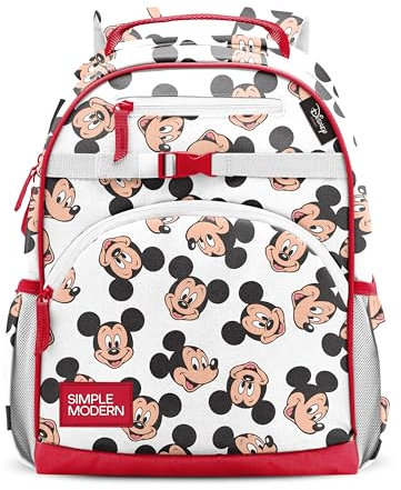 Simple Modern Unisex Kid's Fletcher Backpack, Disney: Mickey Mouse Fun, Medium