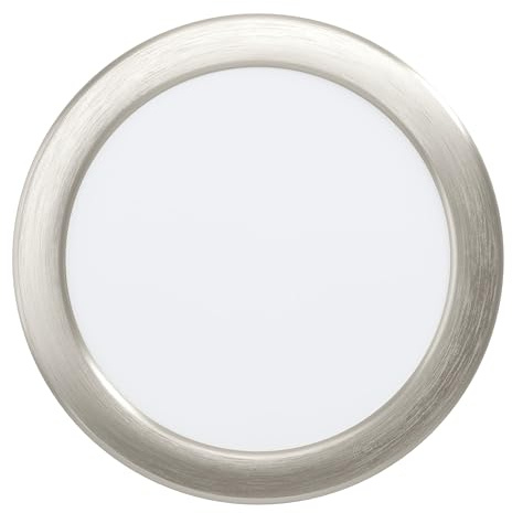EGLO connect.z Smart-Home LED Bad-Einbaustrahler Fueva 6-Z, Ø 16, 8 cm | ZigBee, App und Sprachsteuerung Alexa, warmweiß-kaltweiß, dimmbar, Einbauspot silber, IP44