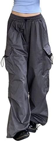 Generisch Cargohose Damen Sommer Cargo Shorts Regular Fit Sommerhose Einfarbig Hose Baumwolle Hose Streetwear