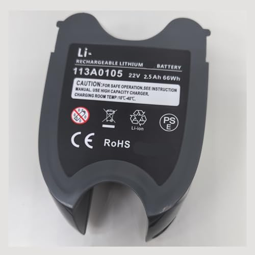 3000MAH Original Vacuum Cleaner Battery 22V. Compatible with Gtech Power Floor ATF024 1301A002 113A0105 Second Generation(FOR 113A0105 2500MAH)