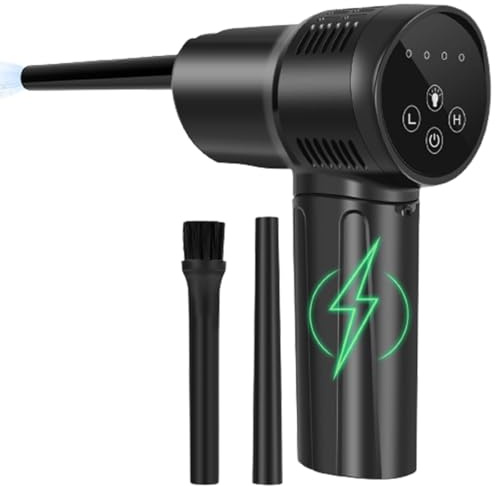 Leistungsstarker Luft-Staubwedel zur Reinigung komprimierter Luftgebläse für Computer, Laptop, Kamera, USB, wiederaufladbar, tragbar, USB-Druckluftgebläse, mehr Verbesserung, weniger Schraubenlöcher