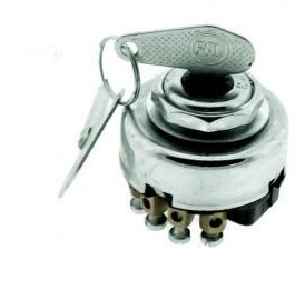 Ost2rad Zündschalter JAWA CZ 125-350, 3-Wege, Schlüssel, Silber, EIN-EIN-AUS
