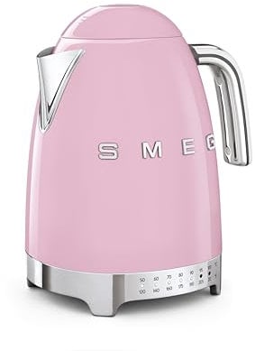 Smeg Pink Stainless Steel 50's Retro Variable Temperature Kettle