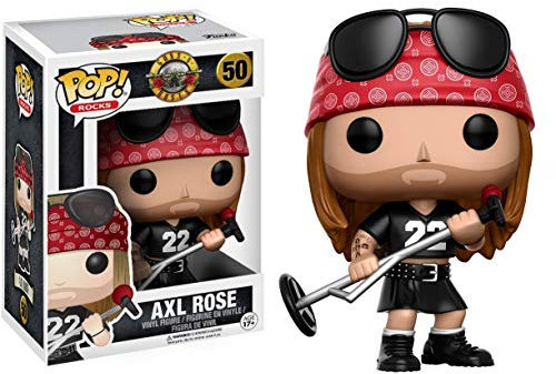 Funko Axl Rose: Guns N' Roses x POP! Rocks Vinyl Figure & 1 POP! Compatible PET Plastic Graphical Protector Bundle [#050