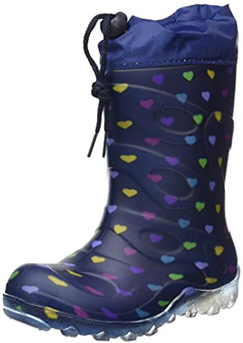 Beck Mädchen knipperende harten Schneestiefel, Blau, 34 EU