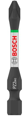 Bosch 15x PRO Pozidriv Impact Bit | Length 55 mm, Professional Accessory Screwdriver, Drill Drivers