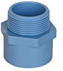 altone PD-01502 Filetage extérieur en PVC Gris 50 mm x 1,5