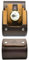 Single Watch Roll Case - Watch Travel Case Box - 1 Watch Display Case - Espresso Brown - Swiss Motif Design