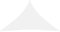 vidaXL Toldo de Vela Parasol Lona Protector Solar Sombra Patio Jardín Terraza Balcón Parque Exterior Triangular de Tela Oxford Blanco 3x3x4,24 m