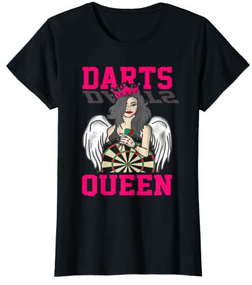 Damen Darts Queen Dart Dartboard Darts Dartsport T-Shirt