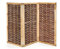 Noor Weiden Paravent Deluxe - Sichtschutz 3-teilig klappbar für Outdoor - wetterfester Windschutz für Terrasse, Garten und Balkon - geflochtene Trennwand mit Kiefernrahmen Gesamtgröße 180x180 cm