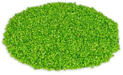 NaDeco Dekogranulat im Beutel, Gewicht ca. 1kg, Körnung 2-3mm, 15 Farben zur Auswahl | Farbsand | Zierkies | Deko-Kies | Quarzsand | Streusand | Farbiger Deko-Sand, Farbe:Grün