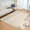 ORINOVA Teppich Wohnzimmer Beige Waschbar Flauschig 120x180 cm Fellteppich Kunstfell Schlafzimmer Kinderzimmer Kurzflor Bettvorleger Teppiche Gegend Deko Weich Rechteckig