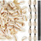 Muscheln zum Basteln, MUYAPAY 100 Stück Muschelkette Natürlichen Muschel Perlen Auffädeln Basteln Muscheln mit Loch, 16-18mm Spiralschale Anhänger Strand Kauri für DIY Dekoration Schmuck Machen