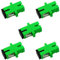 PacSatSales - SCAPC Fiber Optic Coupler - 5 Pack - SC/APC Fiber Coupler Kit for FTTH Internet Cables - Home Internet Optical Cable Extension Adapter