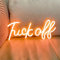 USB/Batteriebetriebenes Neonschild Fuck Off Led Hängende Neon-Nachtlichter für Teenager Schlafzimmer Spielzimmer Wanddekoration,Leuchtreklame Game Wandkunst für Halloween Weihnachts (Korallenrosa)