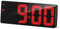Flysocks Reloj Despertador Digital, no Hace tictac, Brillo Ajustable, Gran Pantalla LED Alimentado USB, con Modo de Ahorro de Energía