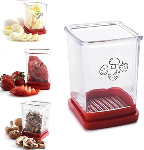 Speed Slicer with Push Plate,fruit slicer cutter cup,Cup Slicer,fruit slicer cup,apple slicer,fruit slicer with push plate,banana slicer,strawberry cup slicer,Portable Stainless Steel Slicing Cutter