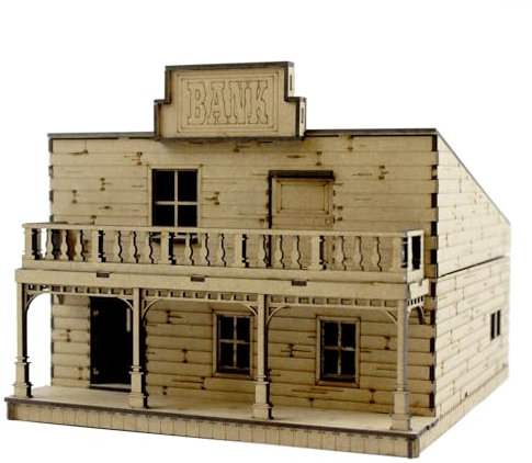 WWGaming | Wild West Bank | WGSH-002 – Tabletop Wargaming Scenery