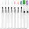 Lot de 9 Pièces Pinceaux Aquarelle, Pinceaux à Eau Stylo Aquarelle, Pinceau Aquarelle Reserve d'eau pour Peinture Artistique Le Mélange, Pointe Fine et Pointe Plate,155mm