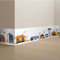 Funlife Selbstklebend Bordüre 10cm x 200cm, Bordüre Selbstklebend für Kinderzimmer Babyzimmer, Konstruktionen Wandbordüre Selbstklebend Wandtattoo Eisenbahnen für Wohnzimmer Schlafzimmer Spielzimmer