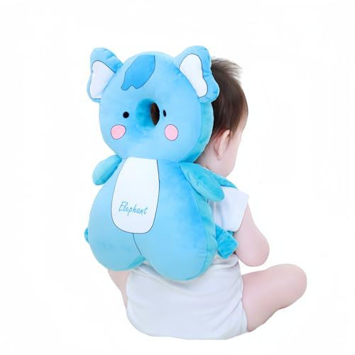 Sac à dos de protection de la tête pour bébé et tout-petit, coussinets de sécurité réglables pour nourrissons, cadeau pour appui-tête de marche d'enfant (bleu foncé)