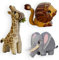 Universal Castle 3D Tiere Modelle 3 IN 1 Pappe DIY Bastelset for Kinder Abenteuer Packung Teilen Puzzle Spielzeug Spaß Geschenk (Safari Expedition)