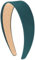 VELSCRUN Serre-tête vert forêt pour femmes et filles, 4,1 cm, en satin soyeux pour Halloween, vacances, bandeau fin, solide, simple, cosplay, accessoires de cheveux pour mères et sœurs