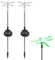 2PCS Libelle Dekor, einzigartige Libelle Solar Led Libelle Garten Dekor Garten Stake Licht für Garten Terrasse Hof Rasen
