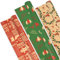 AhfuLife 3 Rollen Lang Geschenkpapier Weihnachten Set, 60cm x 6.5m Weihnachtspapier Set, Nature Kraftpapier Große Weihnachtsgeschenkpapier für Xmas Weihnachten Papier Geschenke Geburtstag Verpackung