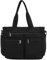 Makukke Cord Damen Umhängetasche Tote Bag Tasche Groß Mehrfachtasche Shopper Tasche Handtasche Schultertaschen für Arbeit Büro Reisen Einkaufen Schule (Schwarz-Canvas)
