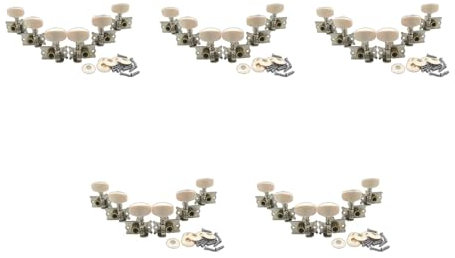 Stimmwirbel für Schlüssel, Doppelloch-Stimmgerät für Akustik-, Folk-, Konzertgitarre, für W/Weiß, aber Gitarrensaiten, Stimmwirbel, Mechanikkopf, 3R3L, Stimmwirbel, 6 Stück/Set