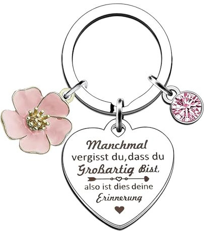 HSLPSM Geschenke für Frauen Freundin, Schlüsselanhänger Geschenke für Mama, Inspirierende Geschenke für Freundin Schwester Kollegin Ehefrau Mutter und Tante (Mit Geschenkbox