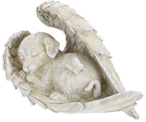 VINTORKY Hund Figur Garten Dekoration Simulation Hund Skulptur Außen Innenbereich Schön Auffällig Terrasse Balkon