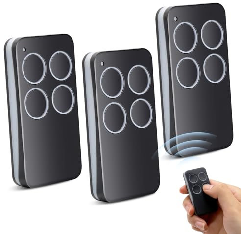 3Pcs Telecommande Portail Compatible avec V2 Phox, Telecommande Garage Universelle 433,92MHz 4 Canaux, Télécommande pour V2 Phoenix 2,V2 Phoenix 4,V2 TXC,V2 TRC,V2TSC4,V2 Hand