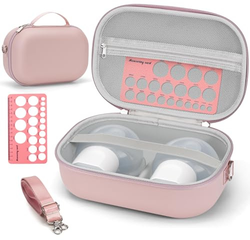 Sac de transport pour tire-lait Momcozy et Willow, utilisation avec tire-lait mains libres pour la sécurité/Medela/Eufy/Bluefair, sac de pompage de voyage avec règle pour tétons et plateau amovible
