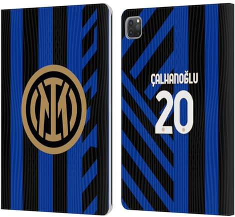 Head Case Designs Licenza Ufficiale Inter Milan Hakan Çalhanoglu 2024/25 Giocatori Home Kit Custodia Portafoglio in Pelle Compatibile con Apple iPad PRO 11 2020/2021 / 2022
