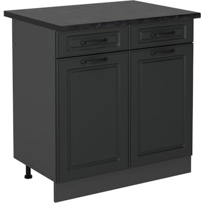 Vicco Mueble bajo de Cocina R-Line, Antracita casa de Campo, 80 cm, ET Antracita