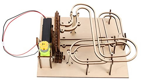 ibasenice 1 Satz Dreidimensionales Puzzle 3D-laufpuzzle Laufpuzzle Aus Holz Murmelbahn 3D-Puzzle Murmelbahn-Puzzle Light Brown Hölzern