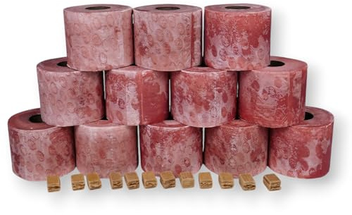 Wachsrollen 12 Stück/Lichtrollen aus 100% Recyclingswachs incl. Anzündwürfel von den Garden Tool Brothers
