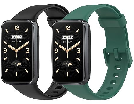 CyuCyu Cinturino compatibile con cinturini Xiaomi Smart Band 7 Pro, in morbido silicone, sportivo, cinturino di ricambio per orologio da polso da donna e da uomo